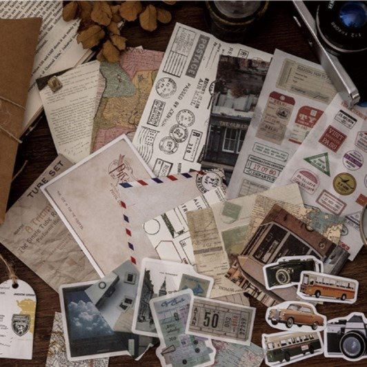 Producto - Set para Journaling Vintage - Vuelta al mundo