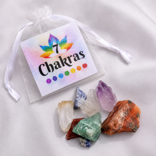 Producto - Kit 7 Chakras en Bolsita Piedras Naturales en Bruto