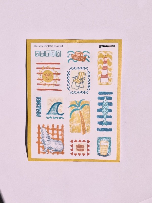 Producto - Plancha Stickers MARDEL A5