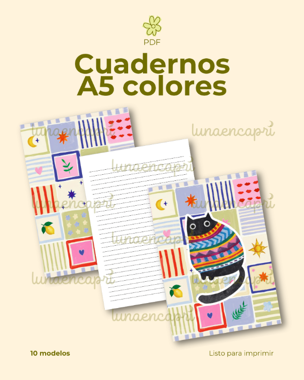 Producto - PDF - cuaderno A5 colores