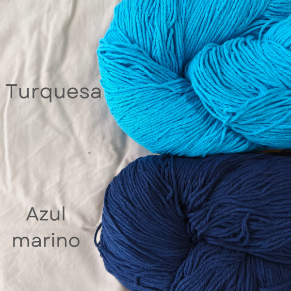 Producto - Azules - Hilo de algodón 8/6