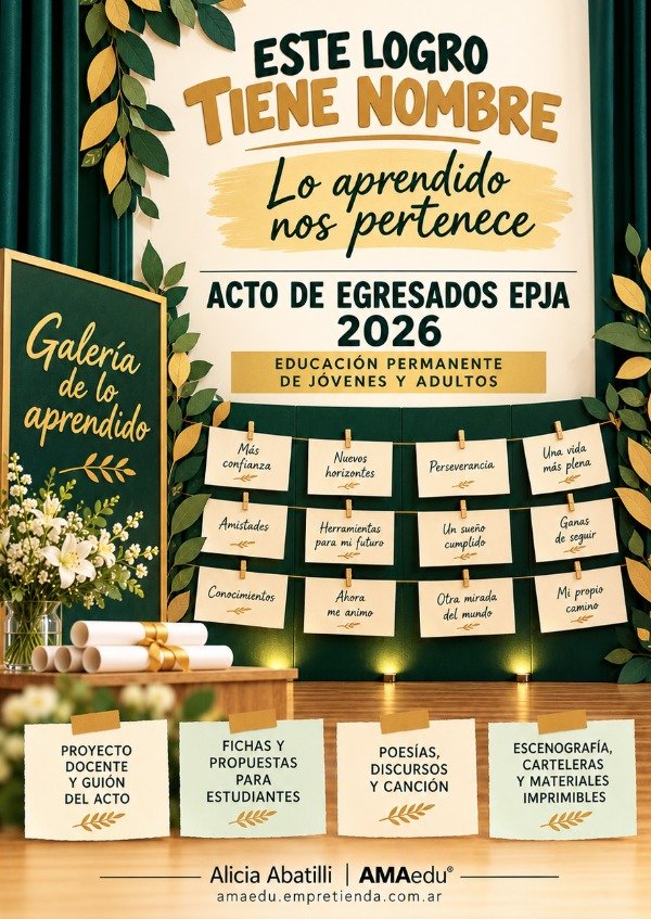 Producto - Pack Acto de EGRESADOS EPJA - Este logro tiene nombre - 0