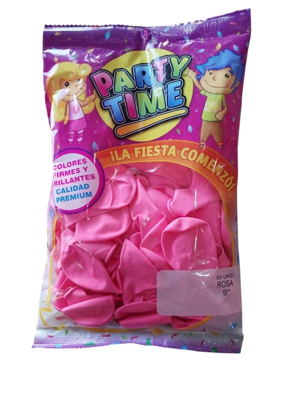 Producto - globo 9" rosa x50ud.