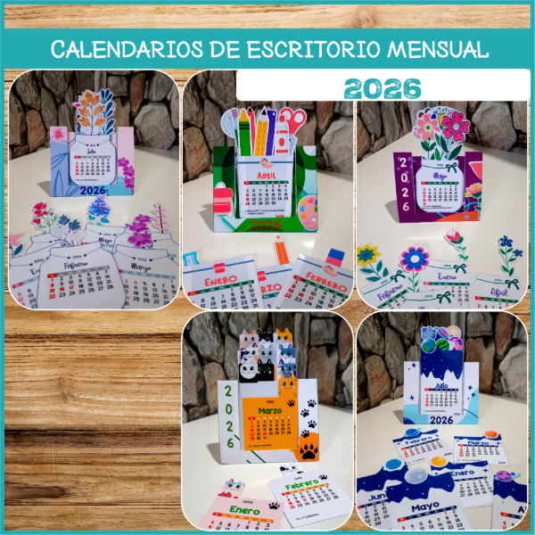 Producto - Pack calendarios de Escritorio
