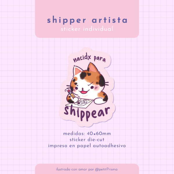 Producto - Sticker de papel "Shipper Artista"