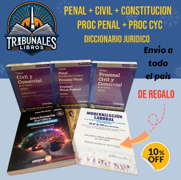 Producto - Pack Erreius 3 códigos + diccionario jurídico. Ley 27742 de regalo