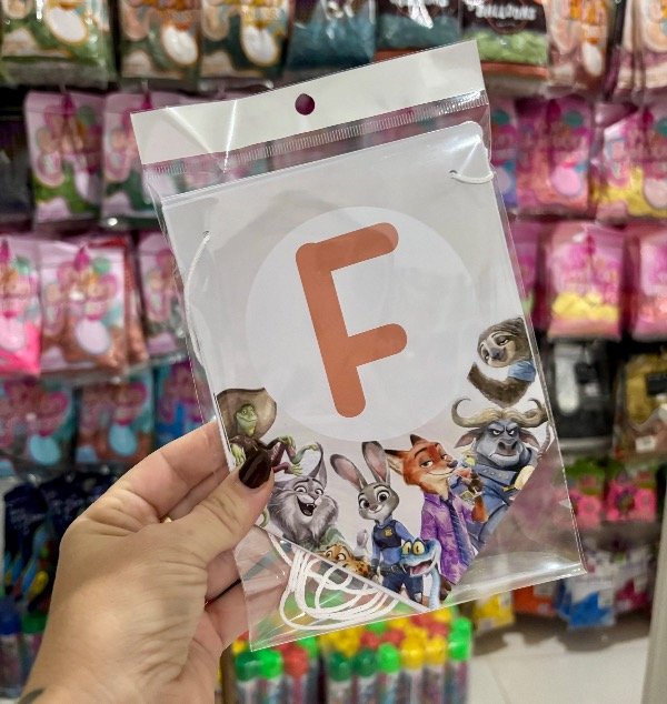 Producto - Banderín FELIZ CUMPLE Zootopia
