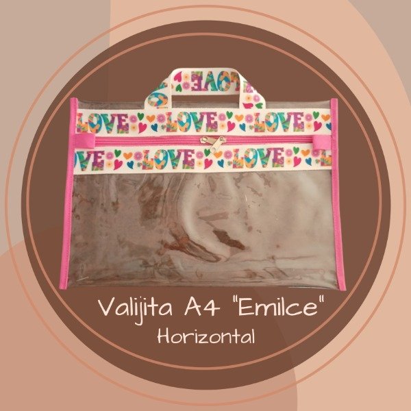 Producto - Valija A4 "Emilce" - Transparente