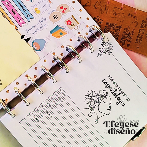 Producto - Agenda Profesional para Cosmetología A5 Perpetua - 0