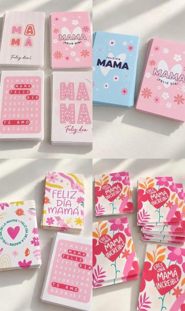 Producto - Packx10 tarjetas día del madre