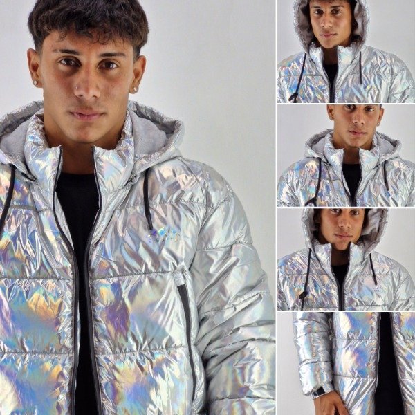 Producto - CAMPERA RELLENA CIBARTA modelo SALVATORE BLANCO METAL