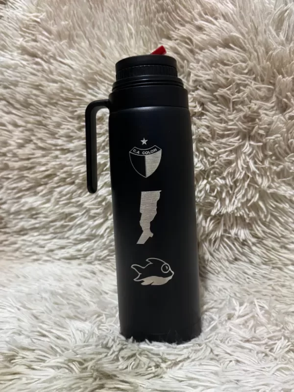 Producto - Termo Negro Grabado 1lt