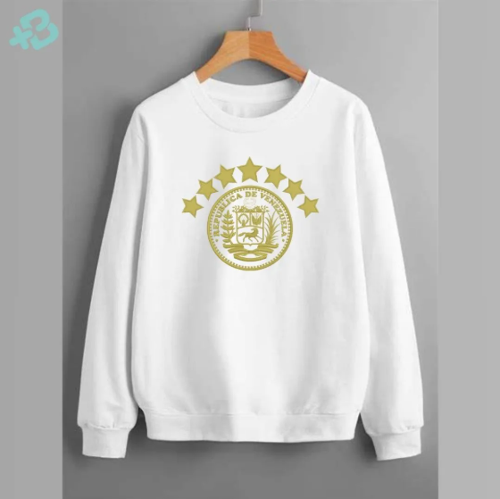 Producto - Buzo Bordado Venezuela 7 Estrellas Oro Premium
