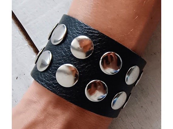 Producto - Brazalete Cane cuero Negro