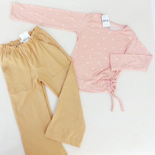 Producto - Remera Flor Morley de algodón - Lila y Salmon (2 a 8 años) - 0