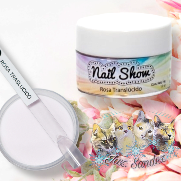 Producto - POLIMERO NAILSHOW 14GR ROSA TRANSLUCIDO
