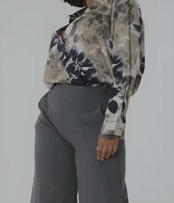 Producto - Camisa manga larga estampada con botones - 1