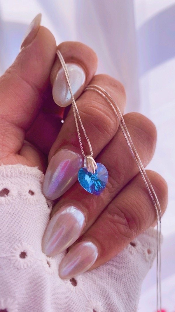 Producto - Collar swarovsky celeste