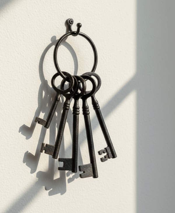 Producto - Llaves De Metal Envejecidas Alto 20 cm
