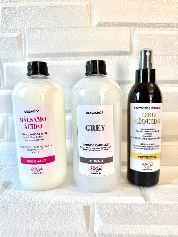 Producto - COMBO CABELLO DECOLORADO FINO ( alisado grey )