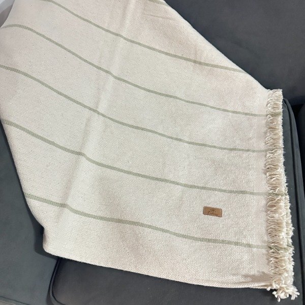 Producto - Manta Barcelona líneas finas cemento - 0