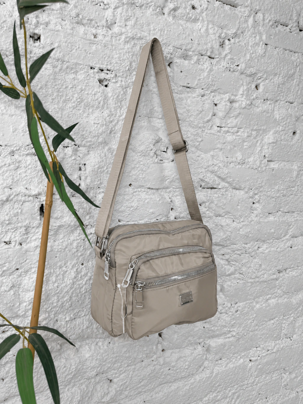 Producto - Bandolera de tela impermeable Beige - 1