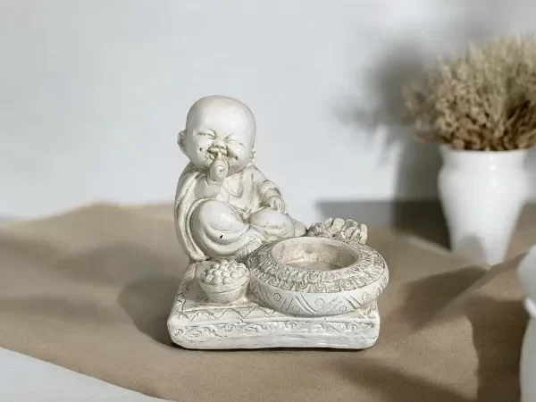 Producto - PORTA VELA BUDA BASE CUADRADA 9X9CM