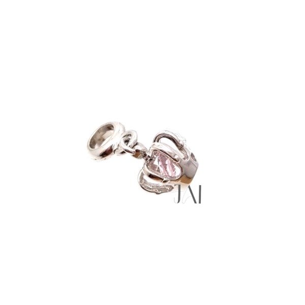 Producto - Charm corona cubic rosa