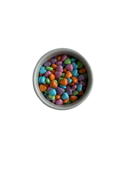 Producto - Lentejas de chocolate confites corazón x 100gr MULTICOLOR