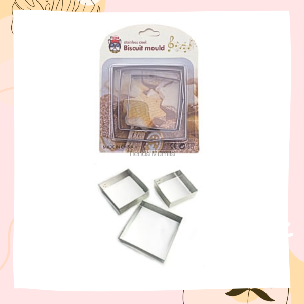 Producto - Cortantes cuadrados set x3