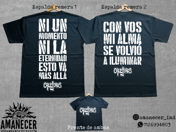 Producto - Remeras Callejeros combinadas Mas Alla