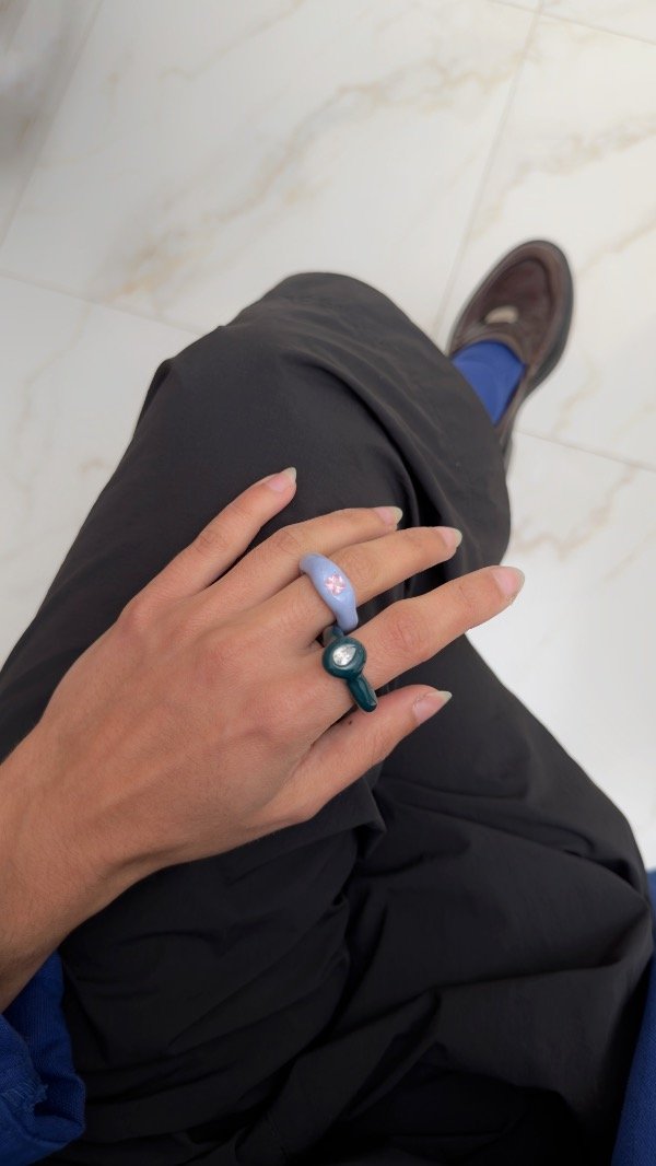 Producto - Anillo cerámica con piedra cubic - 2