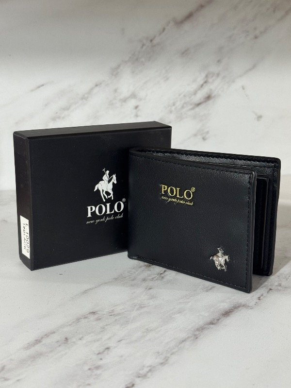 Producto - BILLETERA POLO NEGRO (con caja)