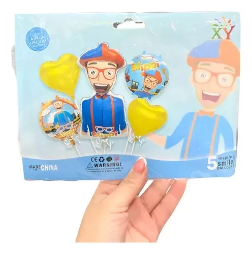 Producto - Blippi - Set 5 globos