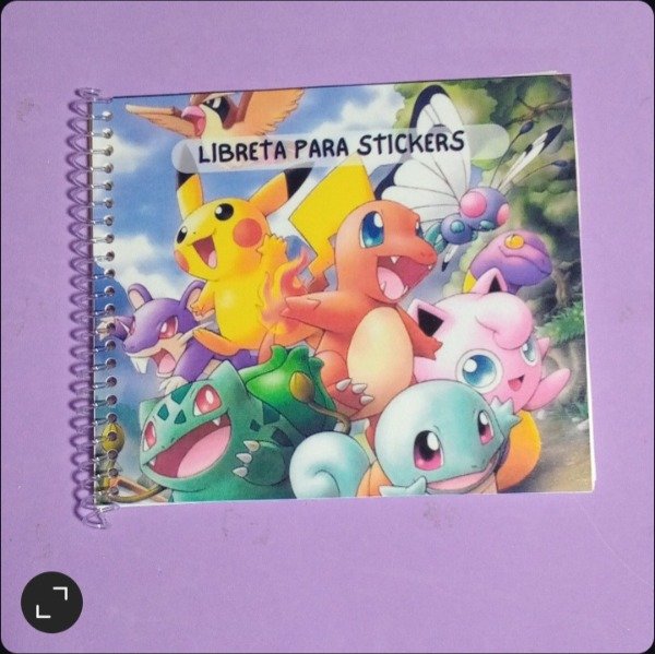 Producto - Libreta para stickers Pokemon