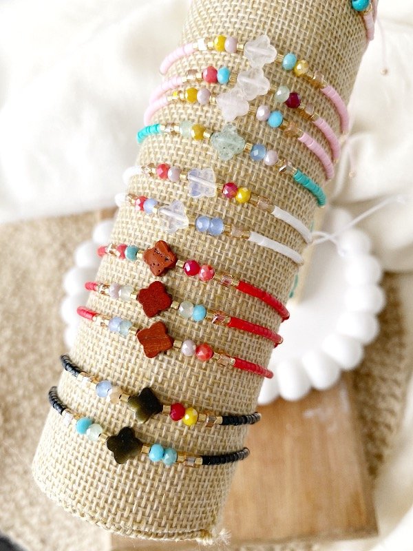 Producto - Pulsera cruz piedra