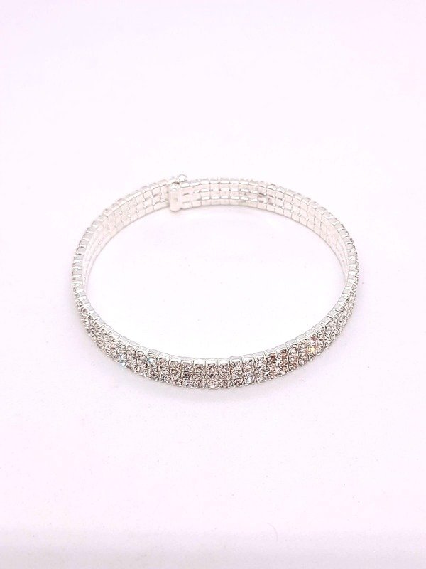 Producto - Pulsera triple tira strass
