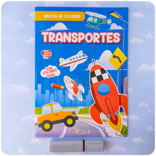 Producto - Rincón de Colores Transportes - Para Pintar - 16 Páginas