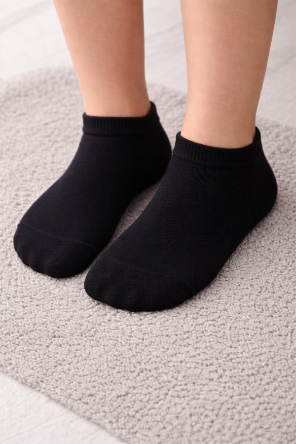 Producto - SOQUETES INFANTILES LISOS NEGRO