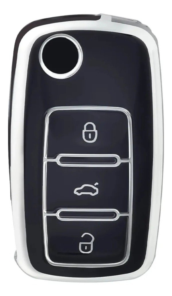 Producto - FUNDA TPU VIRA PLATEADA VW GOL TREND SURAN FOX UP BORA VENTO 3 BOT