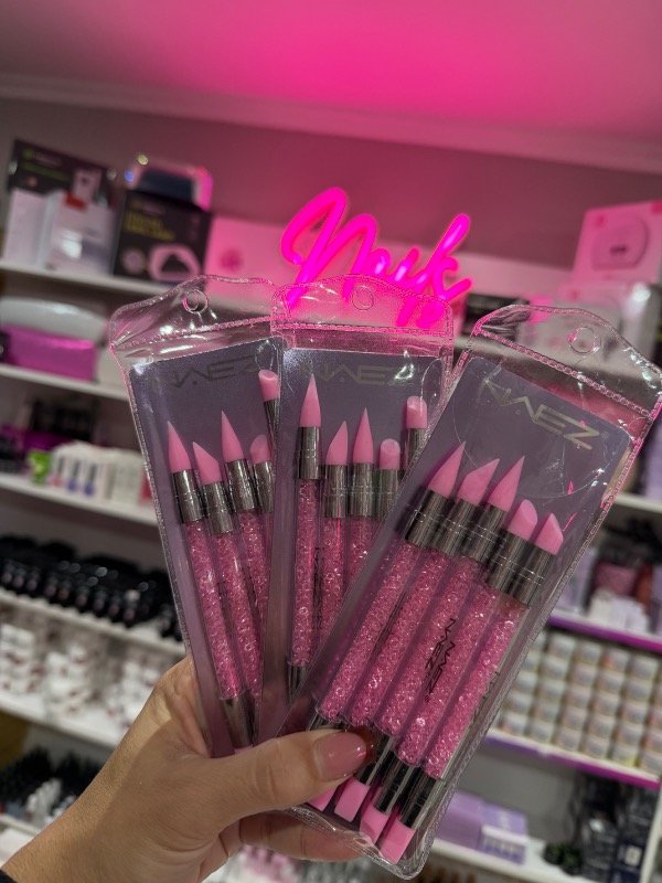 Producto - Set pincel de silicona rosa