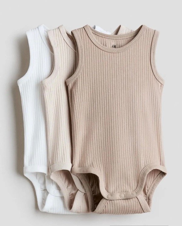 Producto - Pack de bodys HYM musculosa