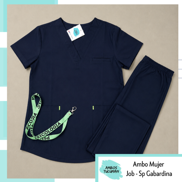 Producto - Ambo Job Azul Liso (sp)