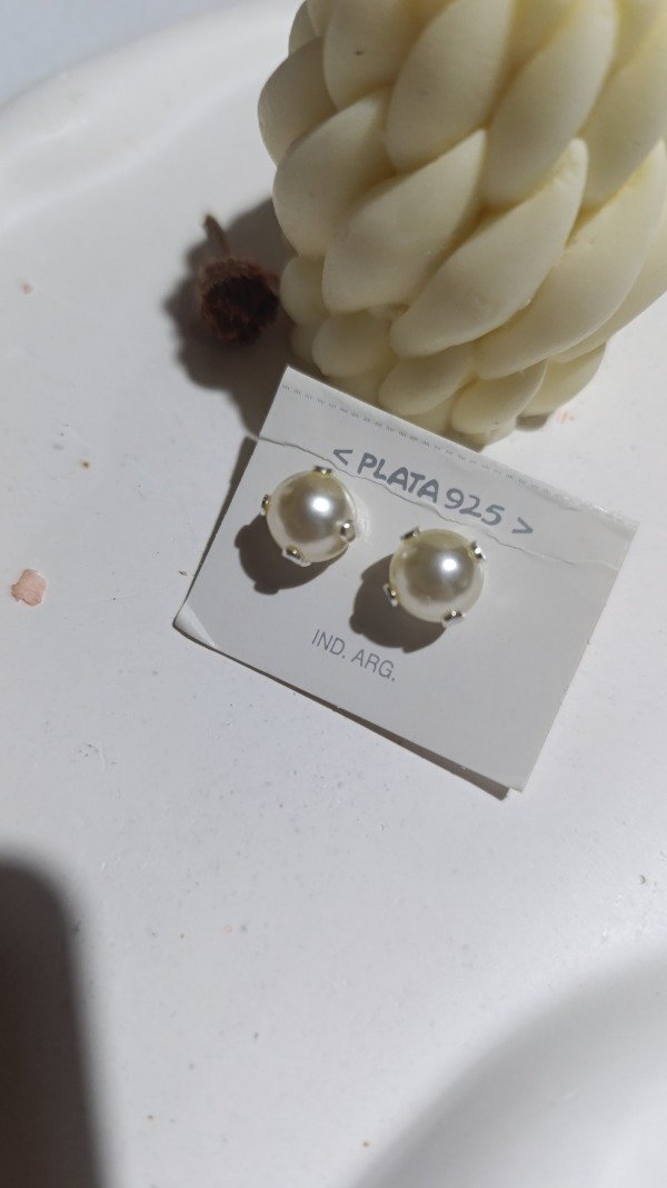 Producto - Perla con engarce grande plata 925