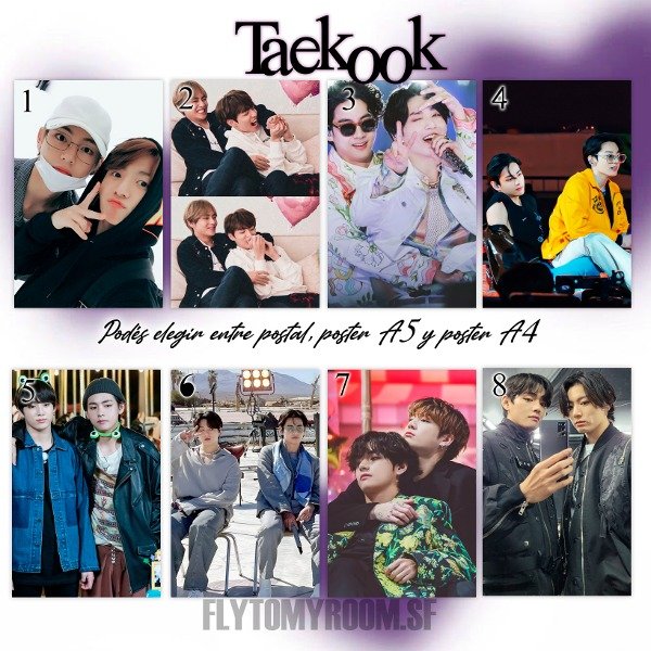 Producto - TAEKOOK - Catálogo postales y posters
