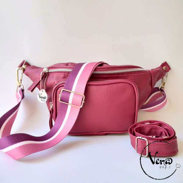 Producto - Riñonera Graciela doble correa bordol