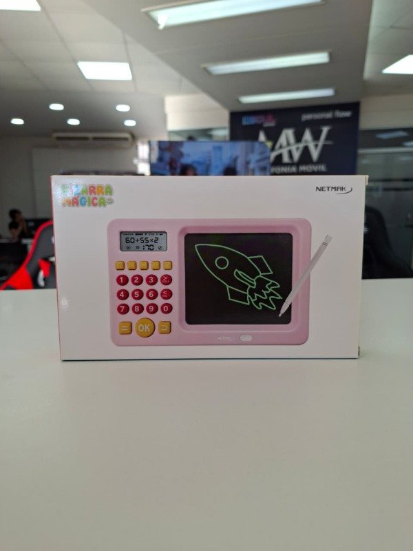 Producto - Pizarra Magica con calculadora Con 4 juegos educativos Netmak NM-PM103