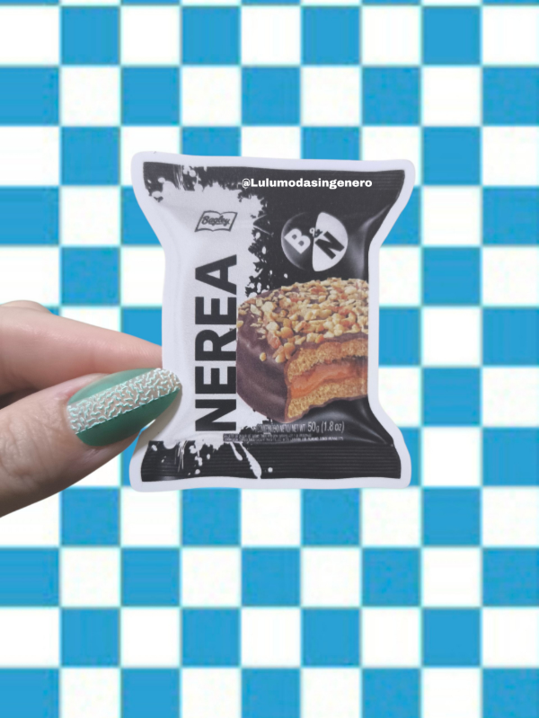 Producto - Sticker Vinilo Nerea alfajor Martin cirio