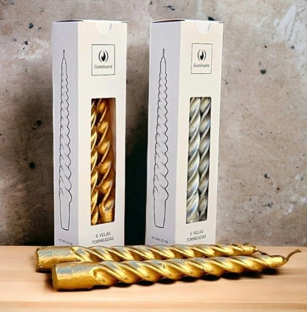 Producto - Velas torneadas x6 - Iluminarte