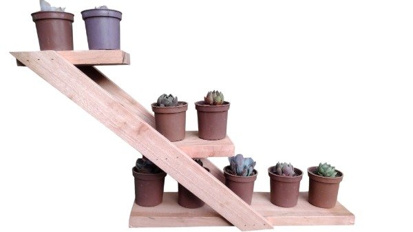 Producto - Porta macetas suculentas de 3 pisos